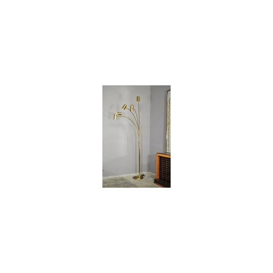 Image 1 of Vintage brass floor lamp, 1970s