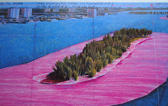 Image 1 of Christo - Projet " Îles entourées " Baie de Biscayne -1980 -83