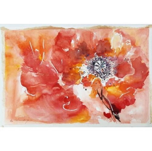 Aquarelle, Jully, 45 cm sur 30 cm