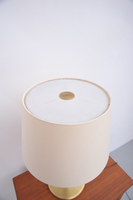 Image 1 of Brass table lamp with swivel arm (1970s)