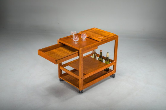Image 1 of Carrello bar vintage in teak di Vildbjerg Møbelfabrik, Danimarca, anni '60
