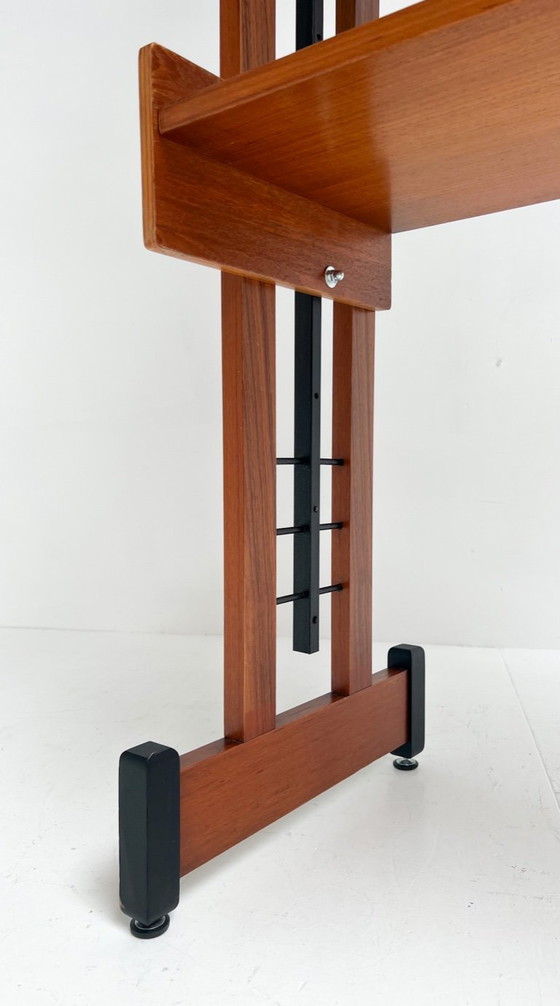 Image 1 of Singular librería independiente de teca, Italia, años 60