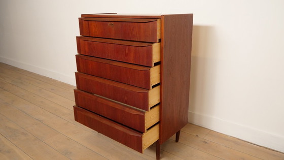 Image 1 of Commode vintage | 6 tiroirs | Design danois | 108 cm