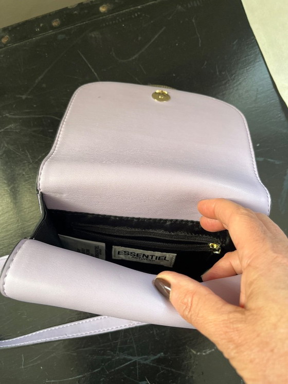 Borsa a tracolla Essentiel Antwerp con motivo occhio diabolico, Lilla, Borse a tracolla, Pelle, Metallo, Viola (foto 4 di 6)