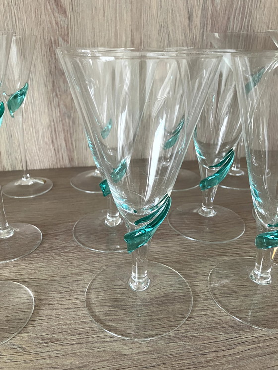 Image 1 of Compleet Glasservies Kristal +/-1990 Handgemaakt