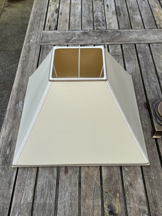 Image 1 of 🔷 UNICUM | Il Paralume Marina Bronze Table Lamp | Italian Design | Murano Glass | 1987-1995