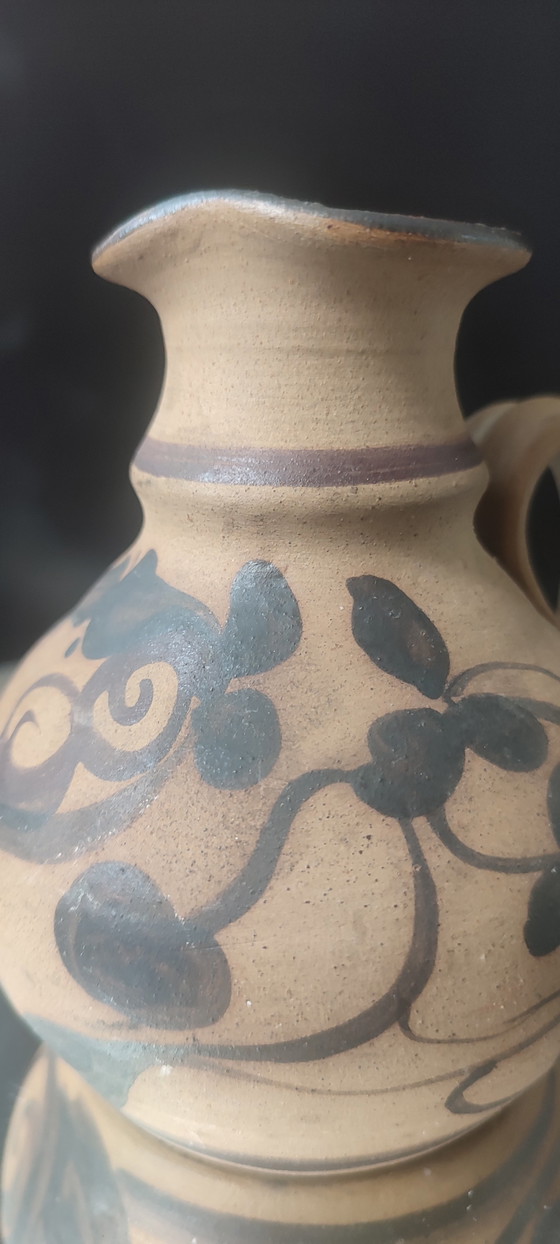 Image 1 of YAEL Ceramic Pitcher, Old Jaffa (Israel), Folk Art