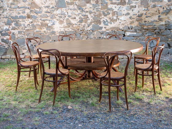 Image 1 of Juego de comedor, Thonet o J. & J. Kohn, década de 1900-1930, Imperio austrohúngaro