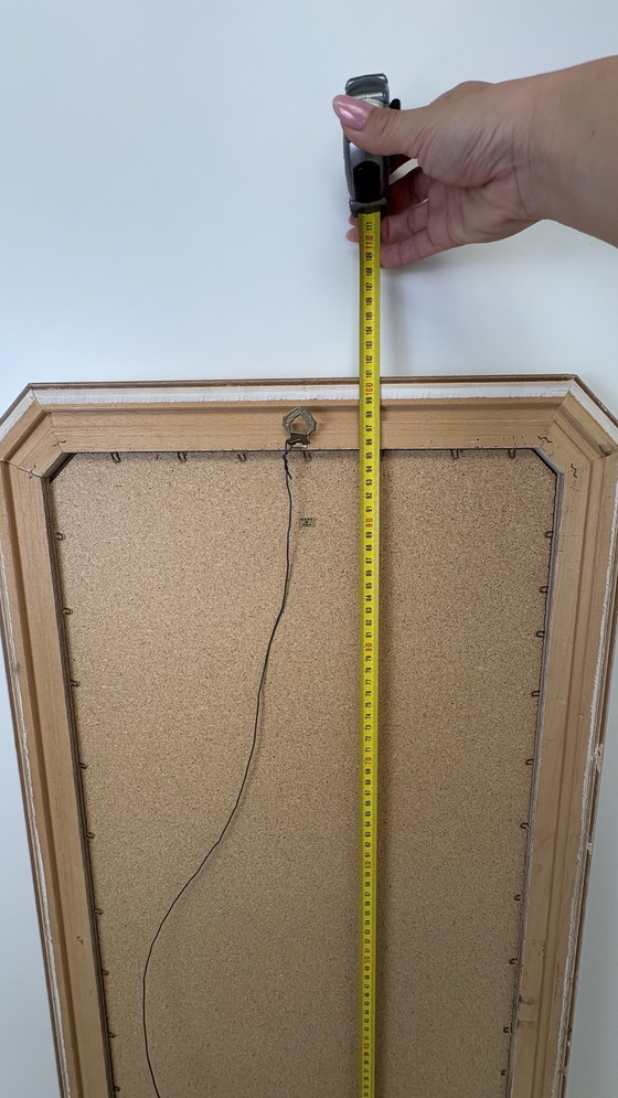 Image 1 of Specchio da parete vintage di design italiano sfaccettato oro