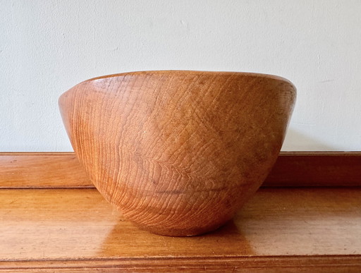 Vintage Wooden Teak Fruit Bowl