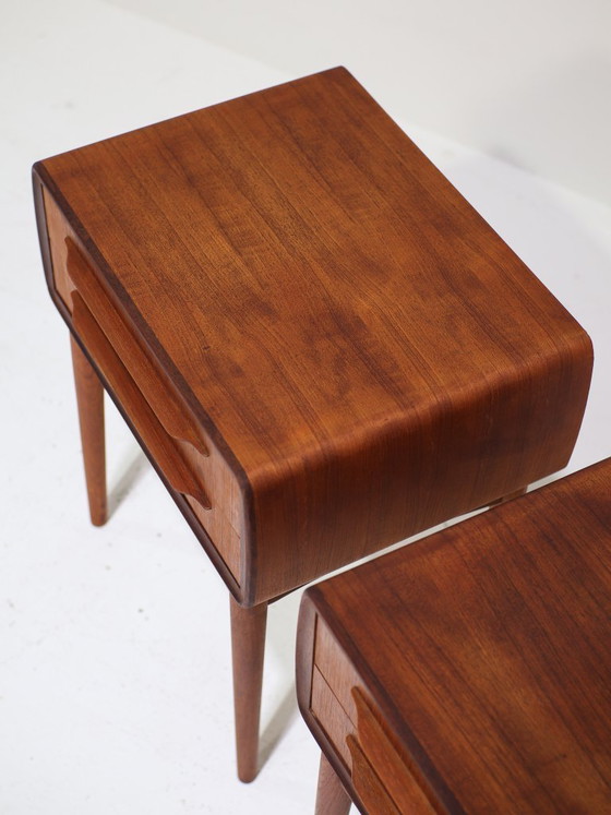 Image 1 of Nachtkastjes Johannes Andersen teak Silkeborg Deens 1960s