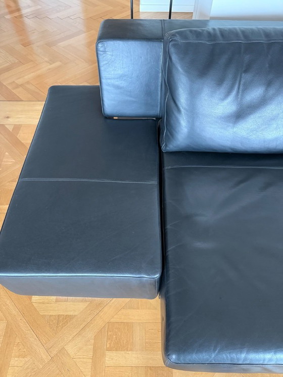 Image 1 of Walter Knoll design leren bank