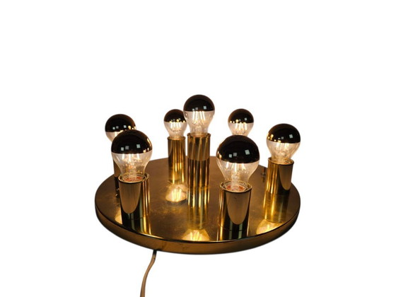 Image 1 of TZ Schmitz Leuchten - laiton - plafonnier - Mid Century modern - Allemagne - années 70