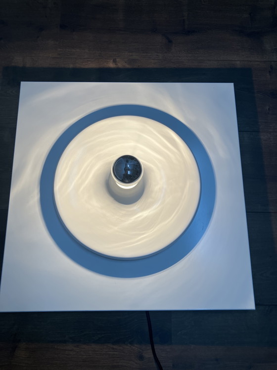 Image 1 of Vintage zeldzaam wit wandlamppaneel, Duitsland, jaren 80