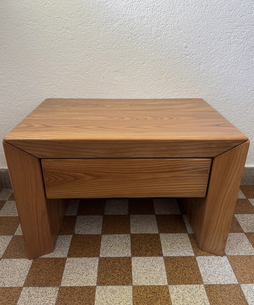 Elm bedside table 80's Maison Regain
