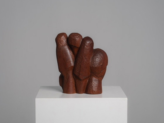 Sculture astratte in legno intagliato, Paesi Bassi, anni '80 – Vintage (photo 5 of 8)