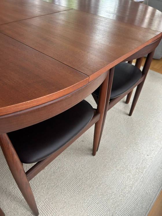 Hans Olsen „Roundette“ für Frem Røjle – Tisch + 6 Stühle – Dänisches Design – Esszimmergarnitur, Wood (photo 15 of 19)