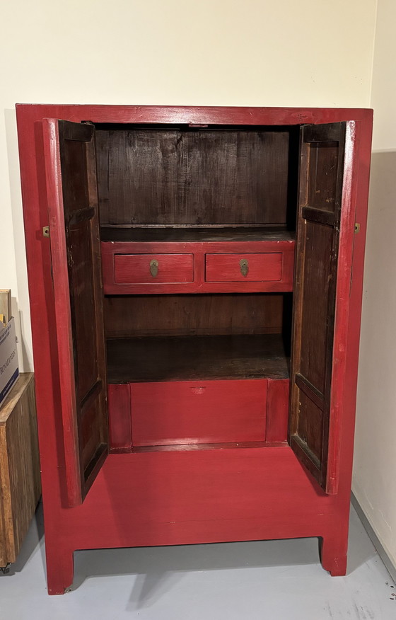 Image 1 of Antique Chinese bridal cabinet