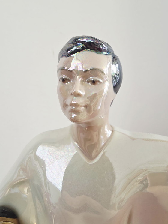 Gran Escultura Nadal España - Serie "Arte y Teatro" (Ópera / Máscara Dorada) – Objetos decorativos, Porcelain (photo 9 of 12)