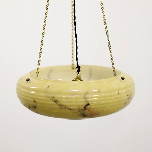 Lámpara colgante Art Déco / lámpara de cuenco