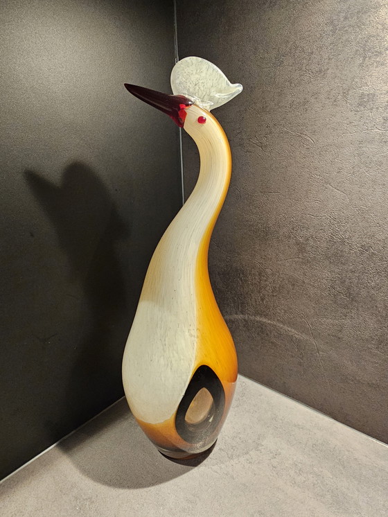 Image 1 of Artglass bird by Joska Kristall, 41 cm
