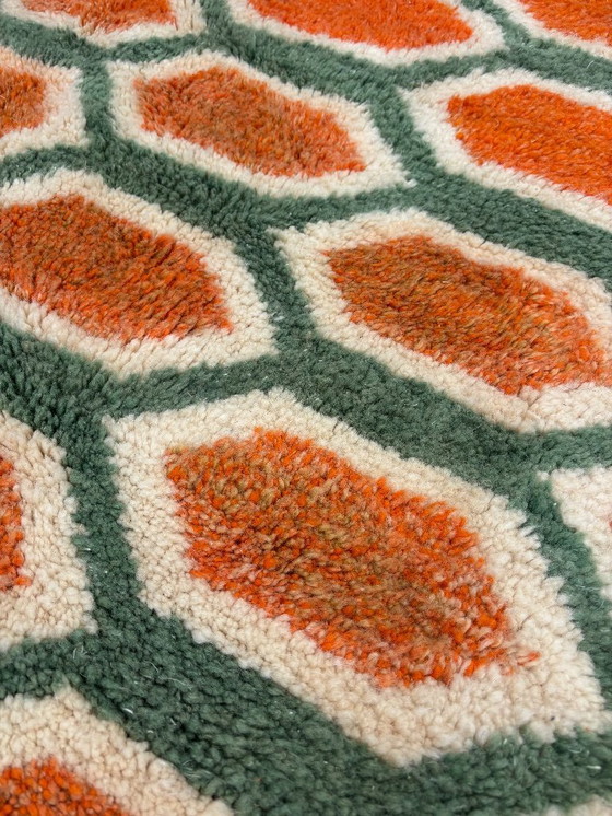 Image 1 of Orange marokkanischen Teppich für moderne Innenraum Wohnzimmer-