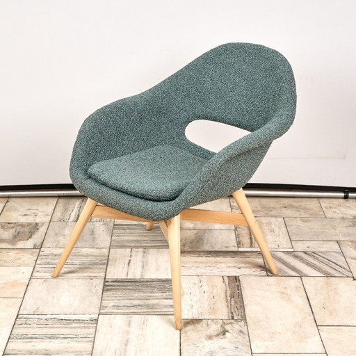 Vintage Shell Lounge Chair van Miroslav Navratil, jaren 60, Tsjechoslowakije
