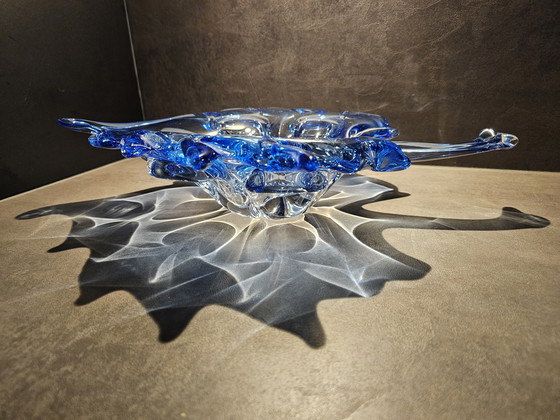 Image 1 of Unique Murano bowl in the shape of a leaf