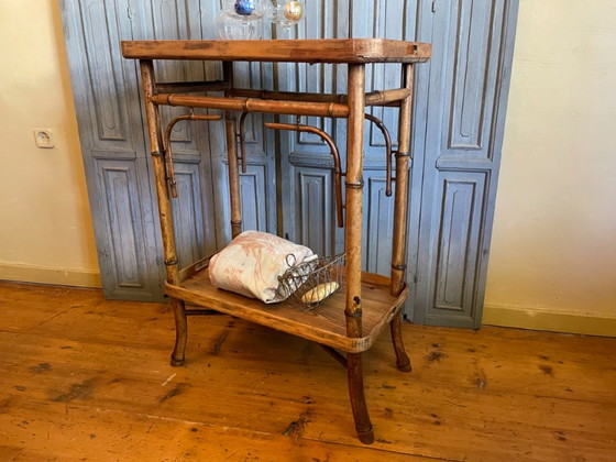 Tea Trolley Table A Tisane Vichy Antique, Side tables, Bamboo, Brown (photo 22 of 22)