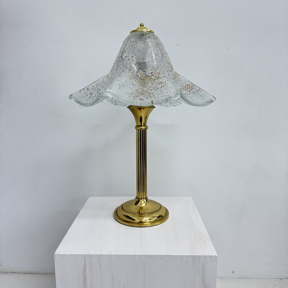 Image 1 of Lampe de table en verre Mid Century, années 1970