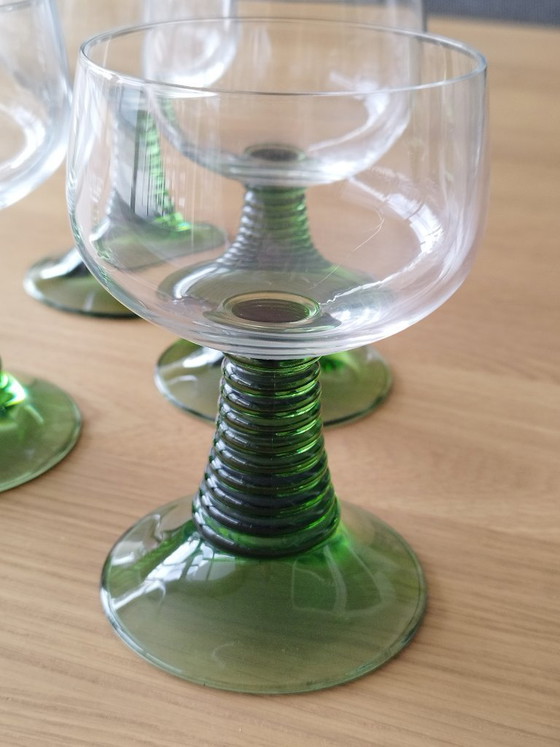 Juego de 6 copas de vino Roemer., Vasos y jarras, Vidrio, Verde (foto 2 de 5)