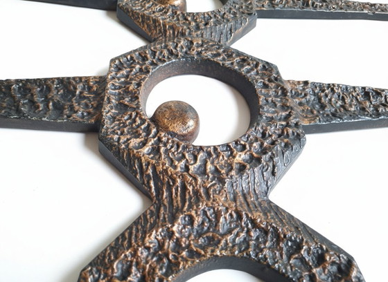 Image 1 of Grande scultura murale brutalista