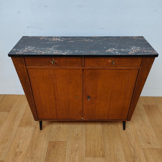 Meuble bar design Mid-Century double face, Meuble bar, Vitrine – Glass, Wood (photo 7 of 12)