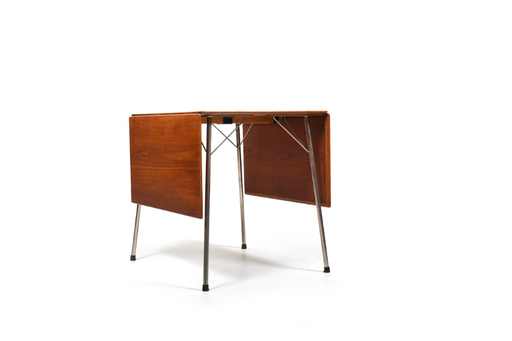 Teak Model 3601 Opklapbare tafel door Arne Jacobsen voor Fritz Hansen