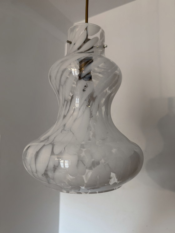 Image 1 of Space Age hanging lamp 70's Murano glass