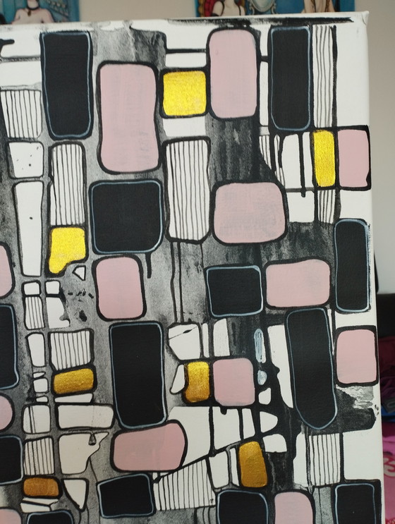 Image 1 of Natia Antadze Abstracte compositie XXL