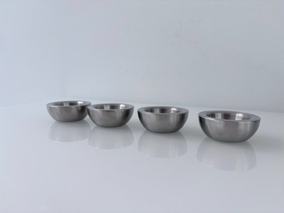 Lot de 4 coquetiers en acier inoxydable – design minimaliste – Vaisselle, rvs (photo 4 of 12)