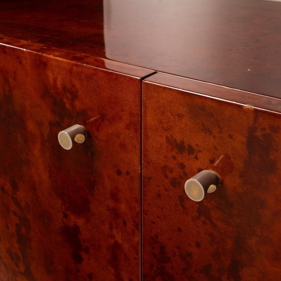 Image 1 of Perkamenten boekenkast van Aldo Tura voor Tura Milano 1960