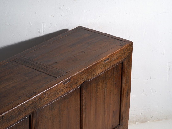 Buffet bas ancien en orme – Chine, circa 1950 – Iron (photo 15 of 40)