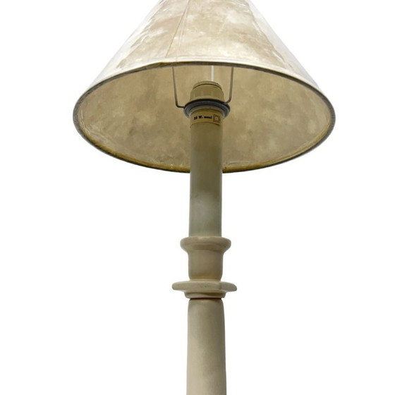Table Lamp By Kostka France (Ref. T 200), Ceramic, 1970s/80s, Retro/Vintage Column Style. – Plastic (photo 6 of 16)