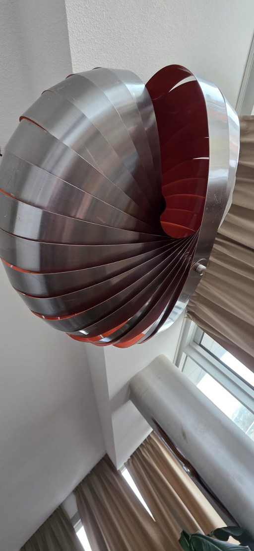 Lampada a sospensione a spirale Henri Mathieu per Lyfa Français, Francia, 1965