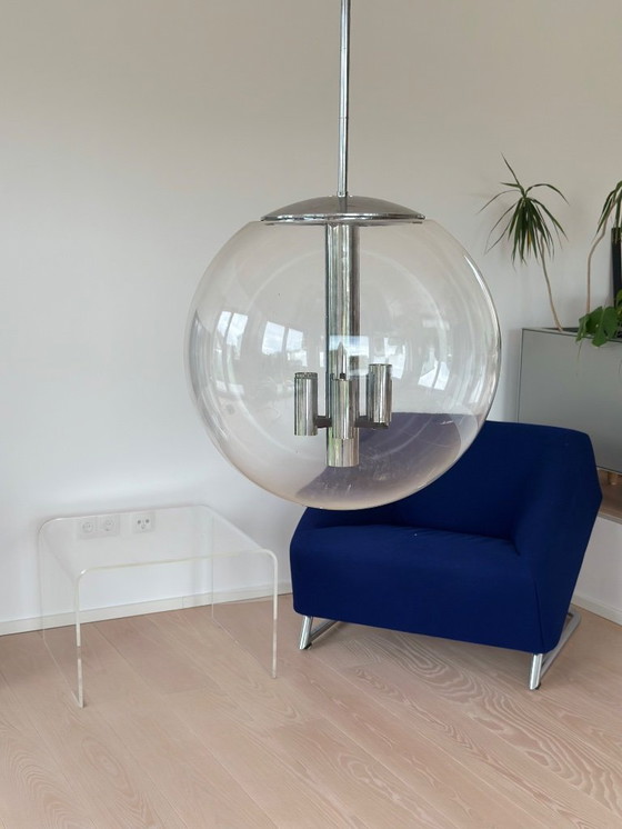 Image 1 of Designer Lampe Glashütte Limburg / Bauhaus/ 70er