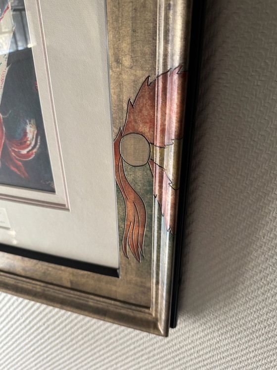 Marc Chagall, "Arabian Nights" in exclusive, hand-painted unique frame, Lithographs & prints, Paper, Wood (photo 4 of 5)