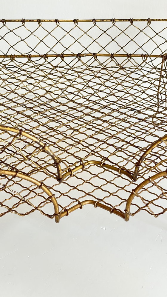 Image 1 of Vintage brass wire letter trays