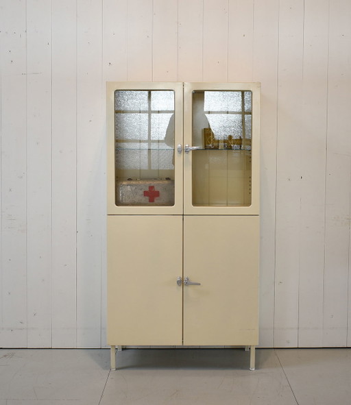 Vintage-Apothekerschrank - Vitrine
