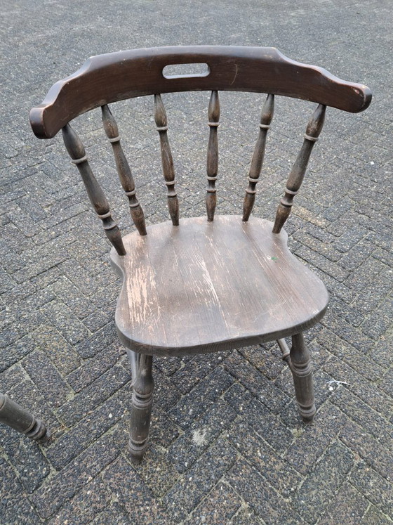 Juego de 2 sillas Windsor inglesas - Sillas con patas torneadas – Sillas de comedor, Wood (photo 6 of 7)