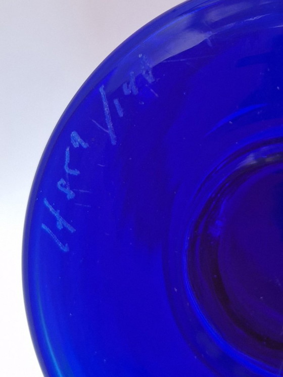 Image 1 of Kosta Boda - Blue Goblet Vase by Erik Höglund - Signed