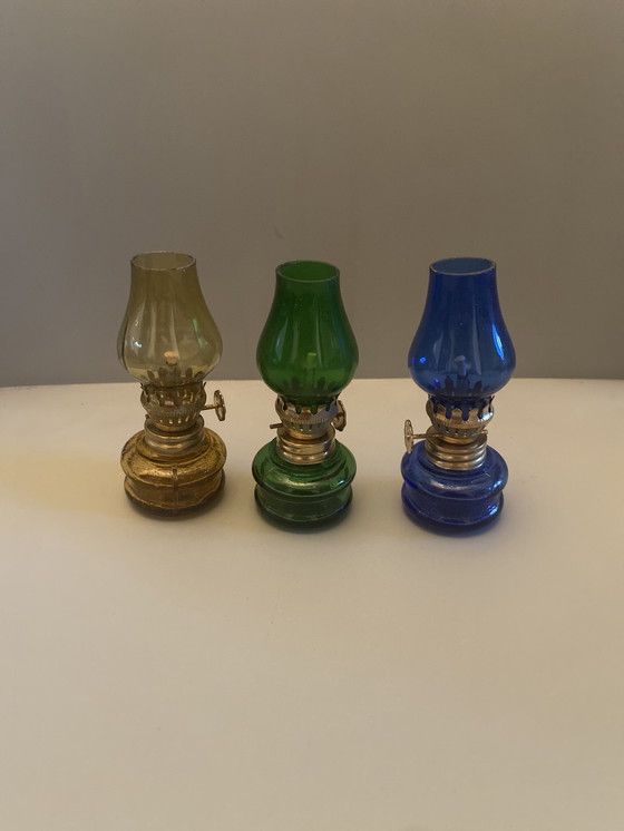 Image 1 of Set of 3 mini oil lamps