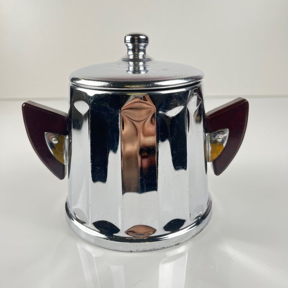 Image 1 of Art Deco koffieset, koffiepot en suikerpot, 1930/40