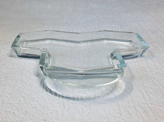 Image 1 of (W002) Set da menage in cristallo di Boemia Art Déco vintage – Dettagli in vetro nero, anni '30